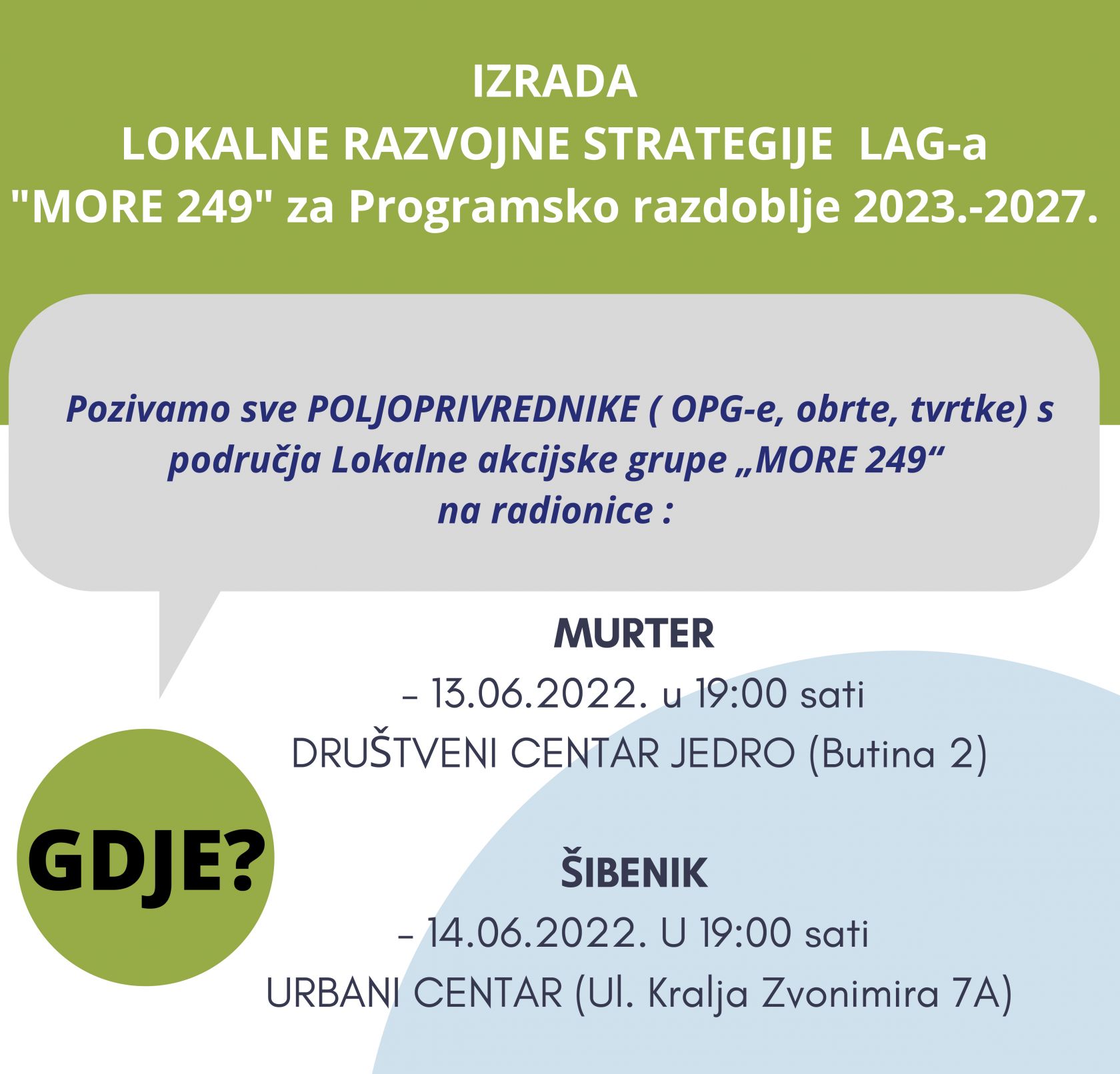Konzultacije i informiranje s poljoprivrednicima u Urbanom centru
